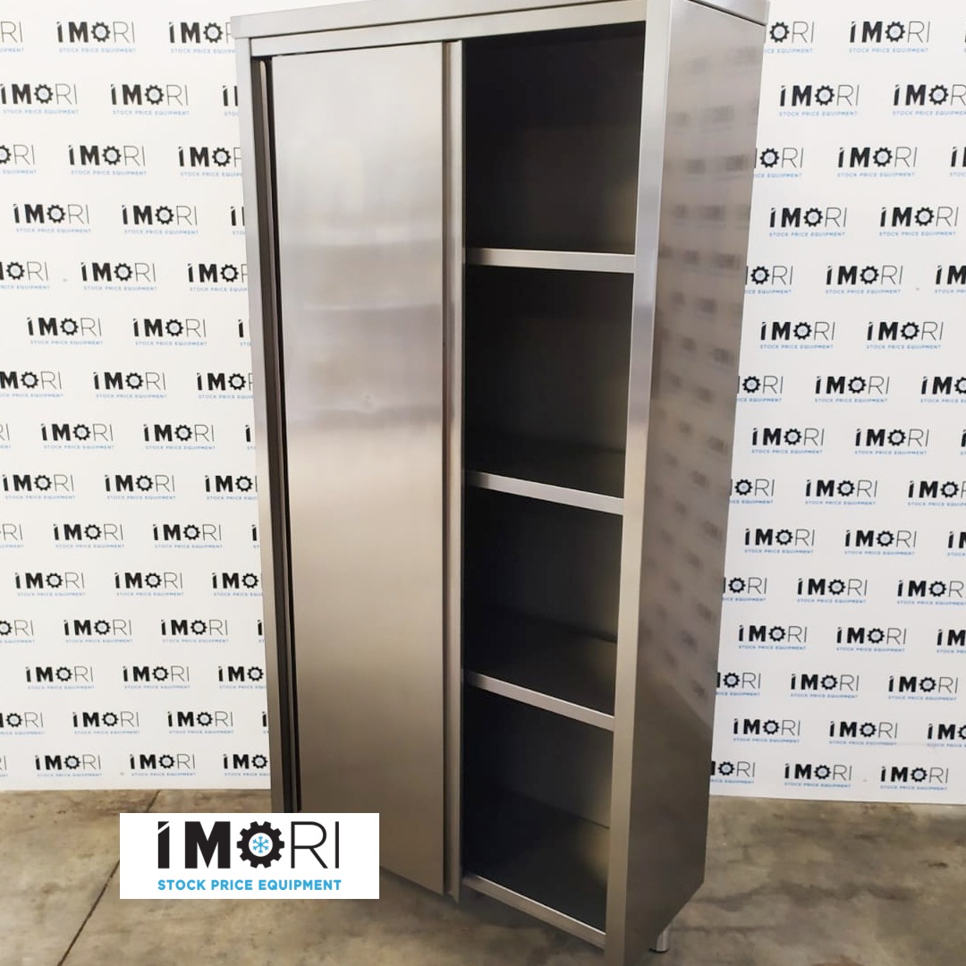 Armadio in acciaio inox usato con ripiani interni 100x40x200h
