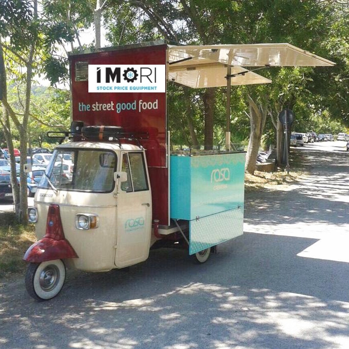 CARRETTINO GELATI APE PIAGGIO 600 BANCO A POZZETTI STREET FOOD