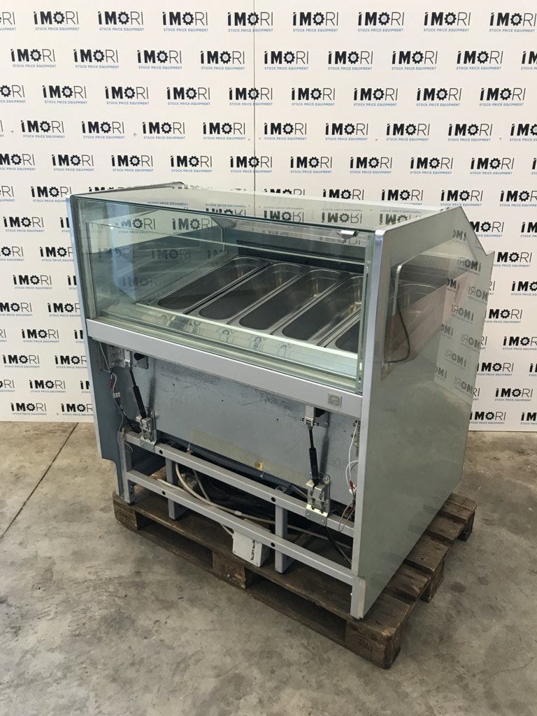 Vetrina gelateria usata fb azzurra g10 w
