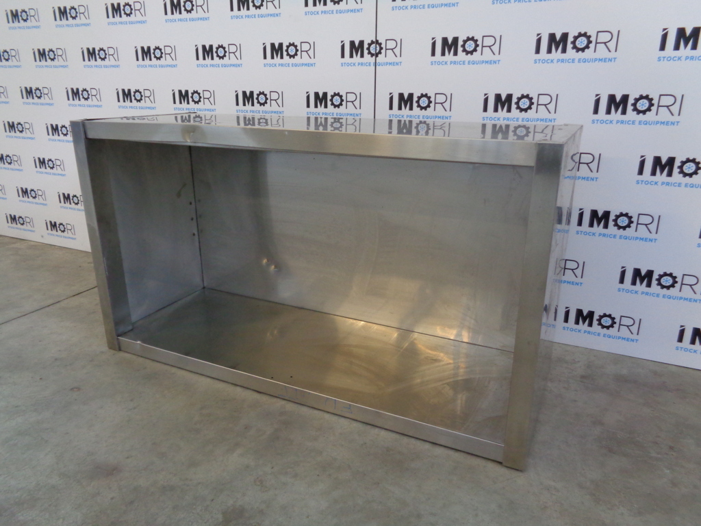 Pensile a parete usato a giorno in acciaio inox 110x40x60h