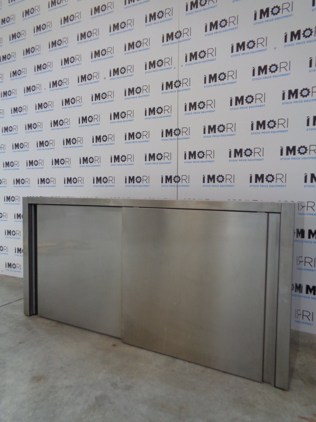 Pensile a parete usato armadiato ripiani asolati in acciaio inox 150x40x66h