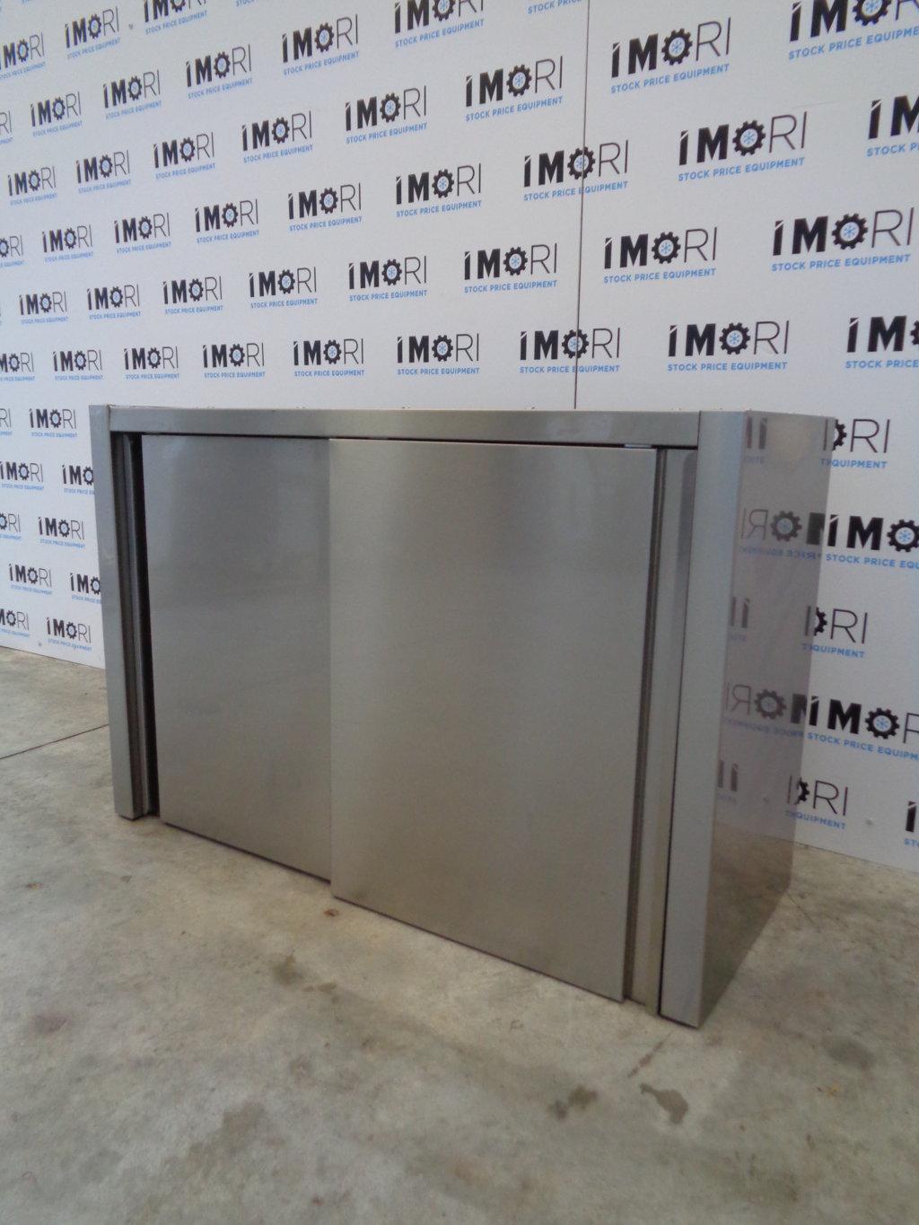 Pensile a parete usato armadiato ripiani asolati in acciaio inox 100x40x66h