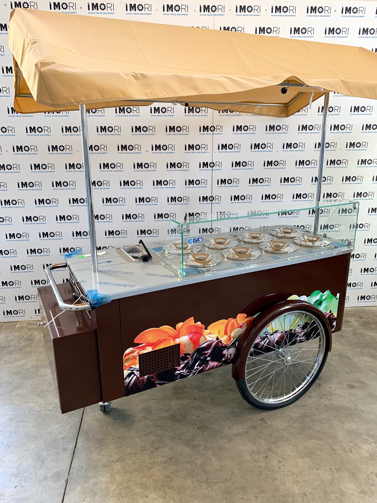 Carrettino gelato nuovo isa carapine marrone