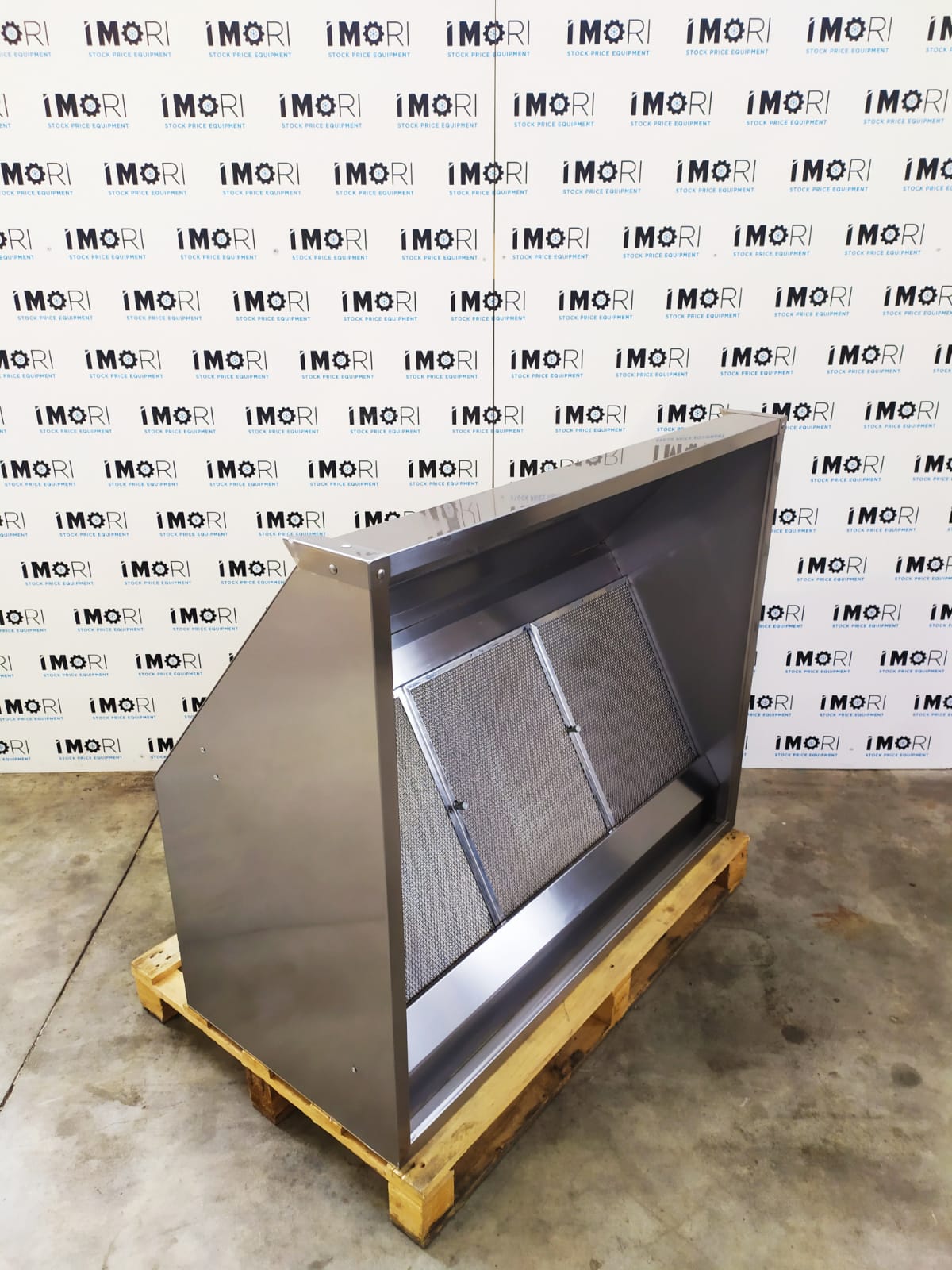 Cappa a parete professionale in acciaio inox usata C/M 120x100x55H