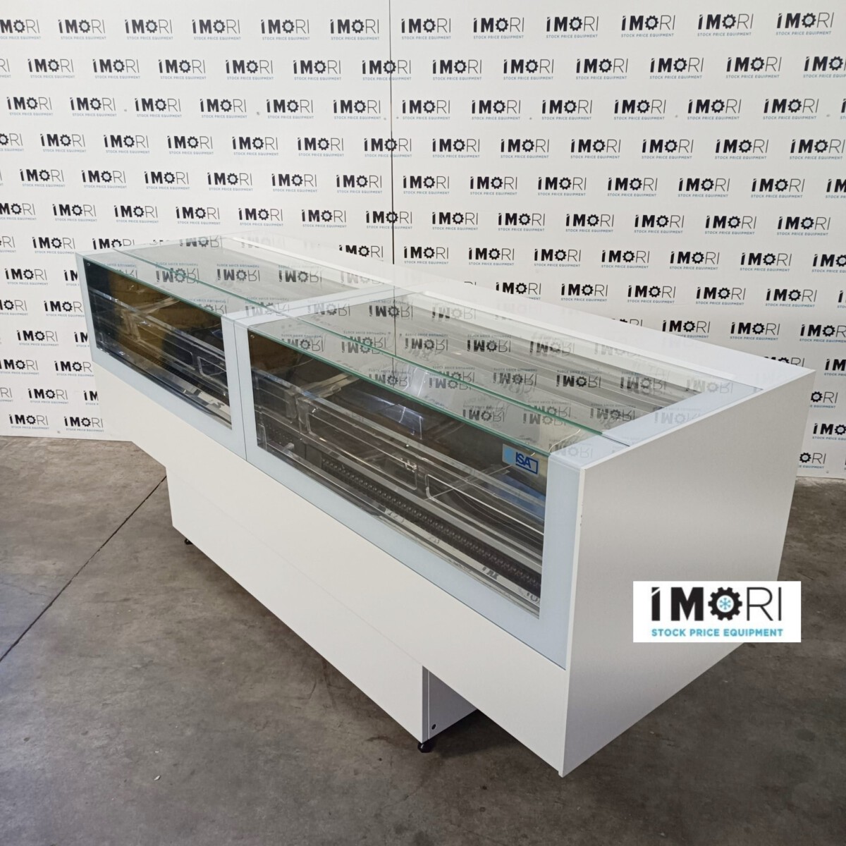 VETRINA GELATERIA ISA ONE SHOW BASAMENT 6+6 RV TN 120+120 DI COLORE NERA