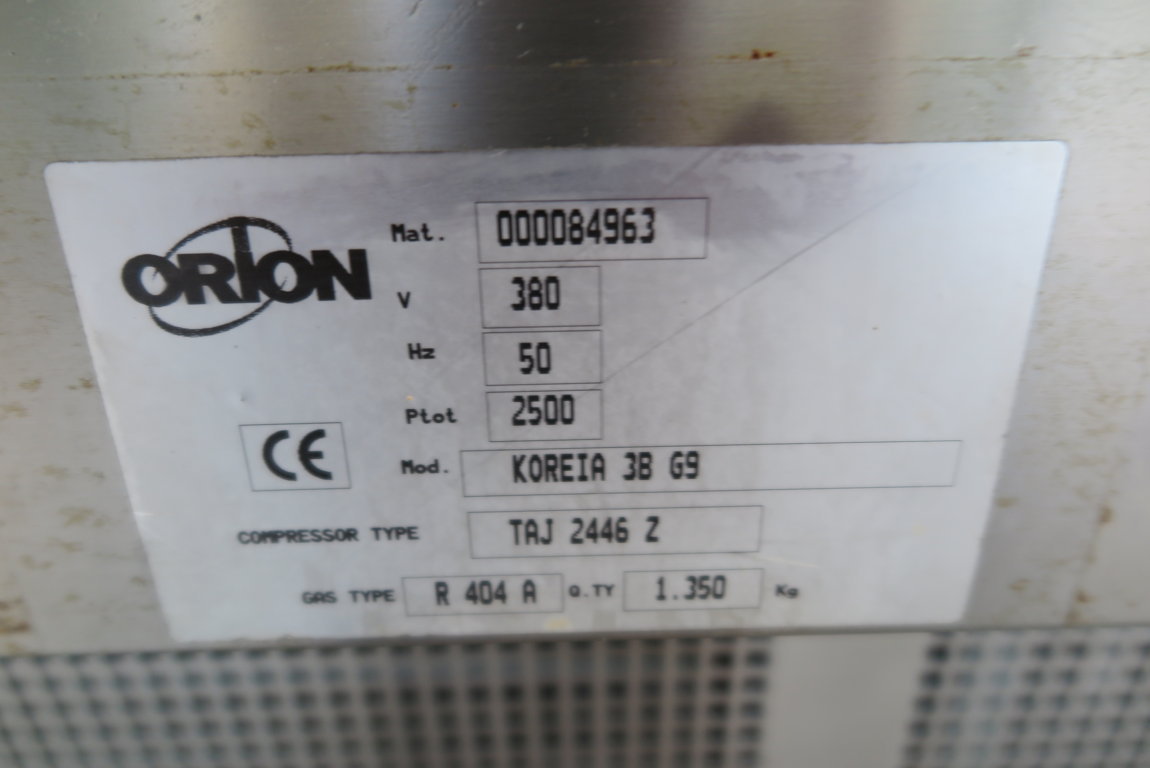 Vetrina gelateria usata orion koreia g9