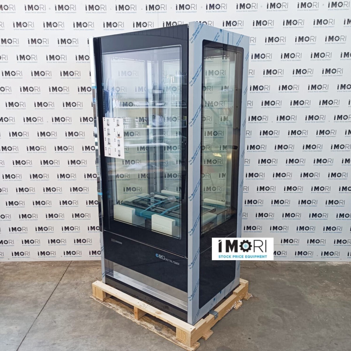 Vetrina verticale isa cristal tower 930 rv tb tn nera
