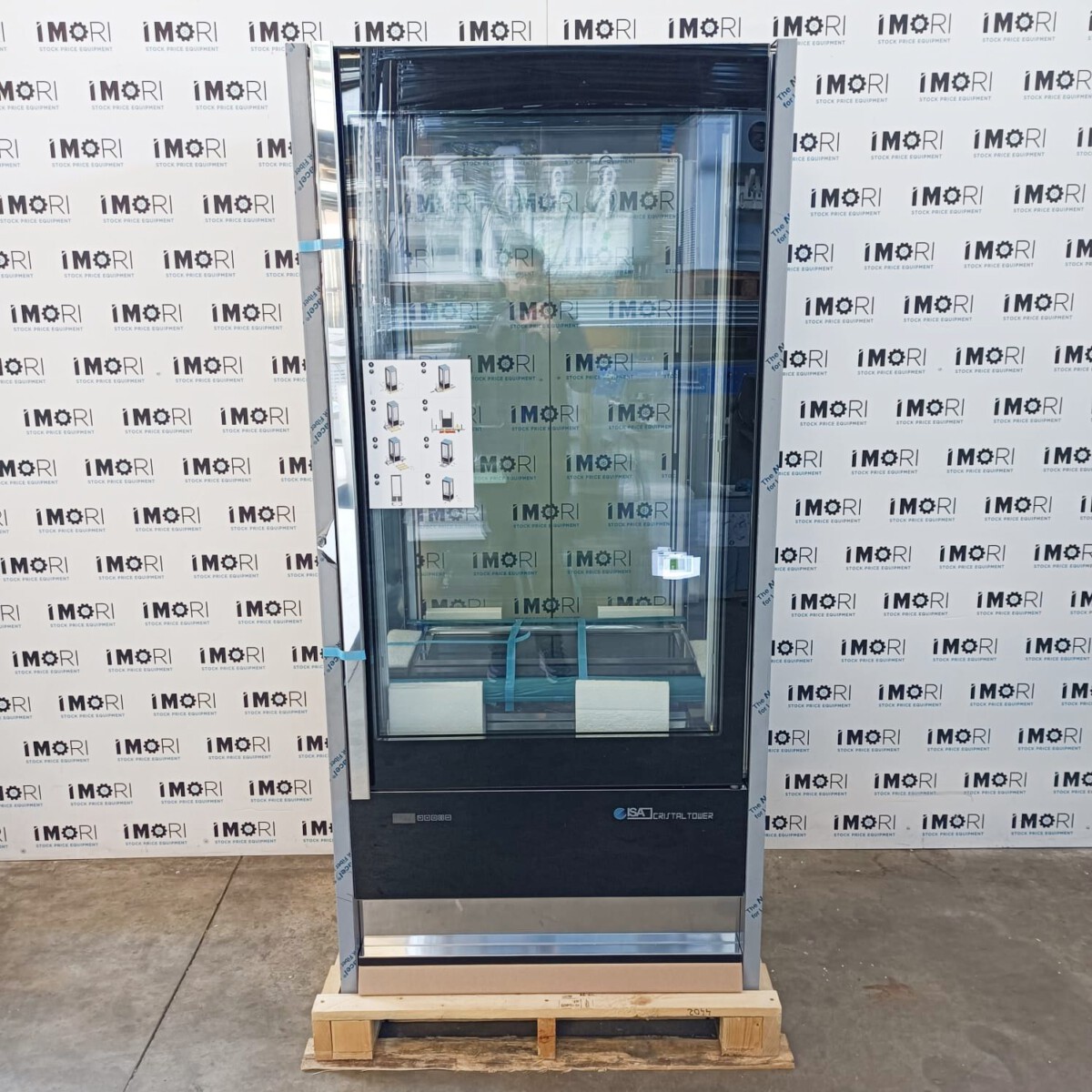 Vetrina verticale isa cristal tower 930 rv tb tn nera