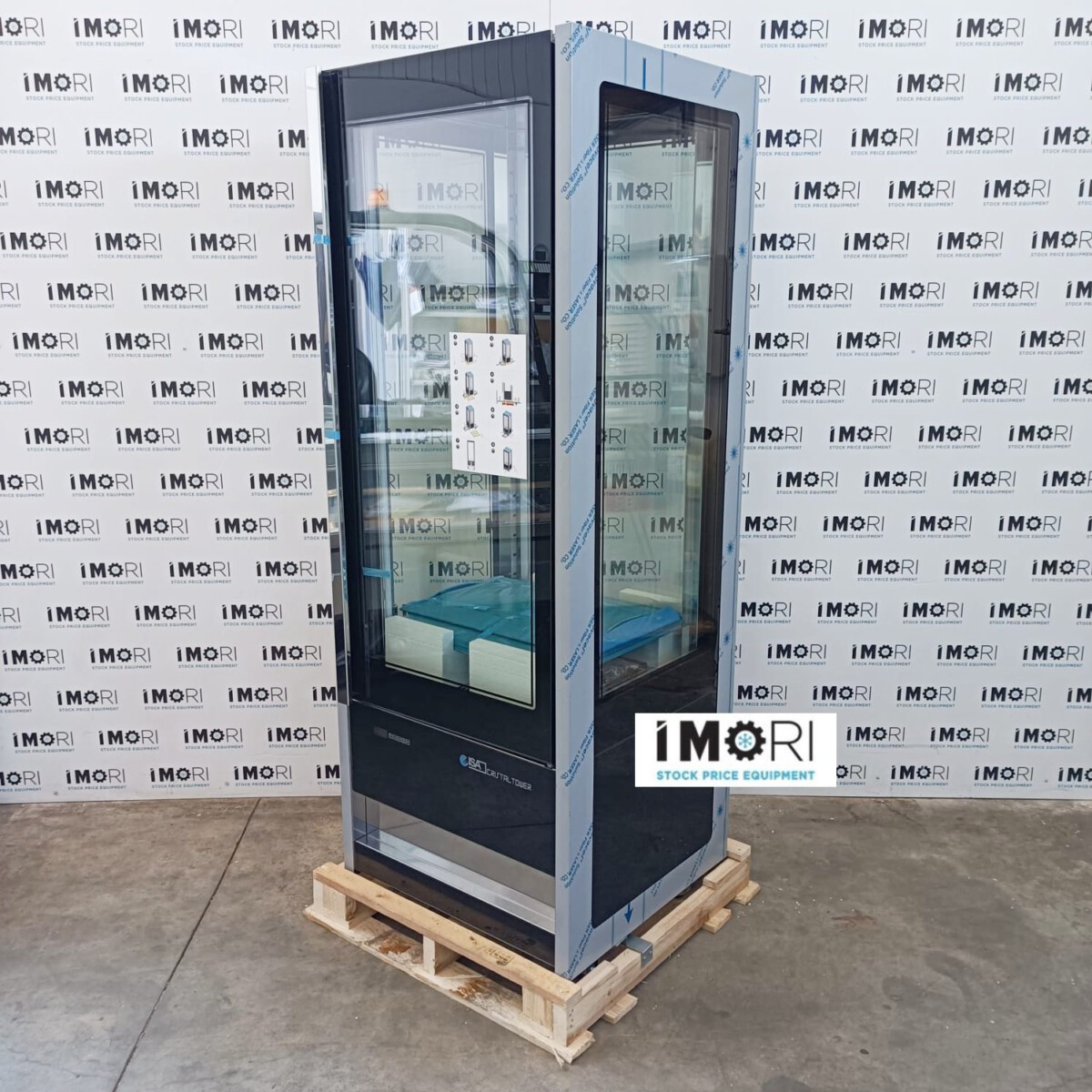 Vetrina verticale isa cristal tower 750 rv tb tn nera